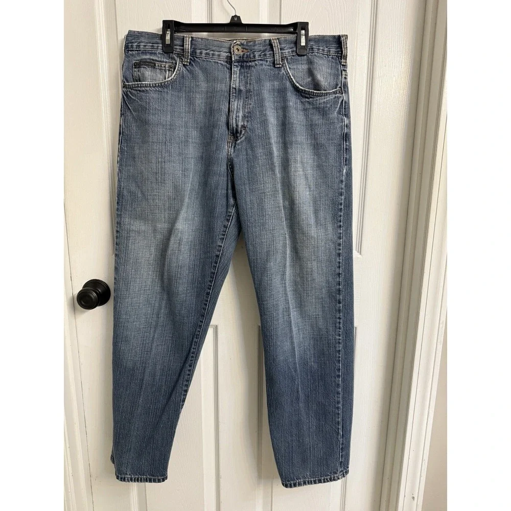 Calvin Klein Jeans Men's 36x30 Relaxed Straight Fit Denim Classic Preppy 90's